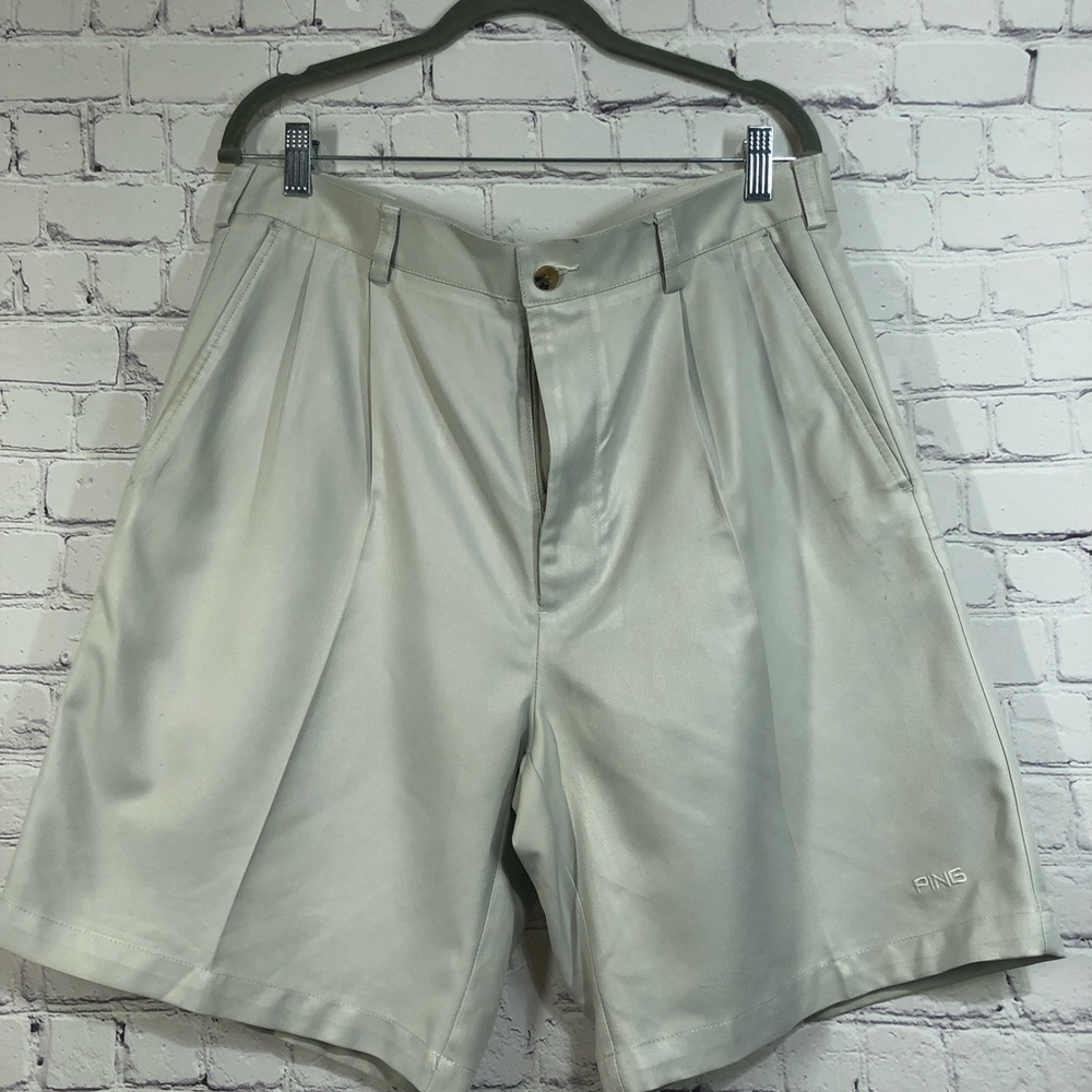 Ping men shorts cream color size 36